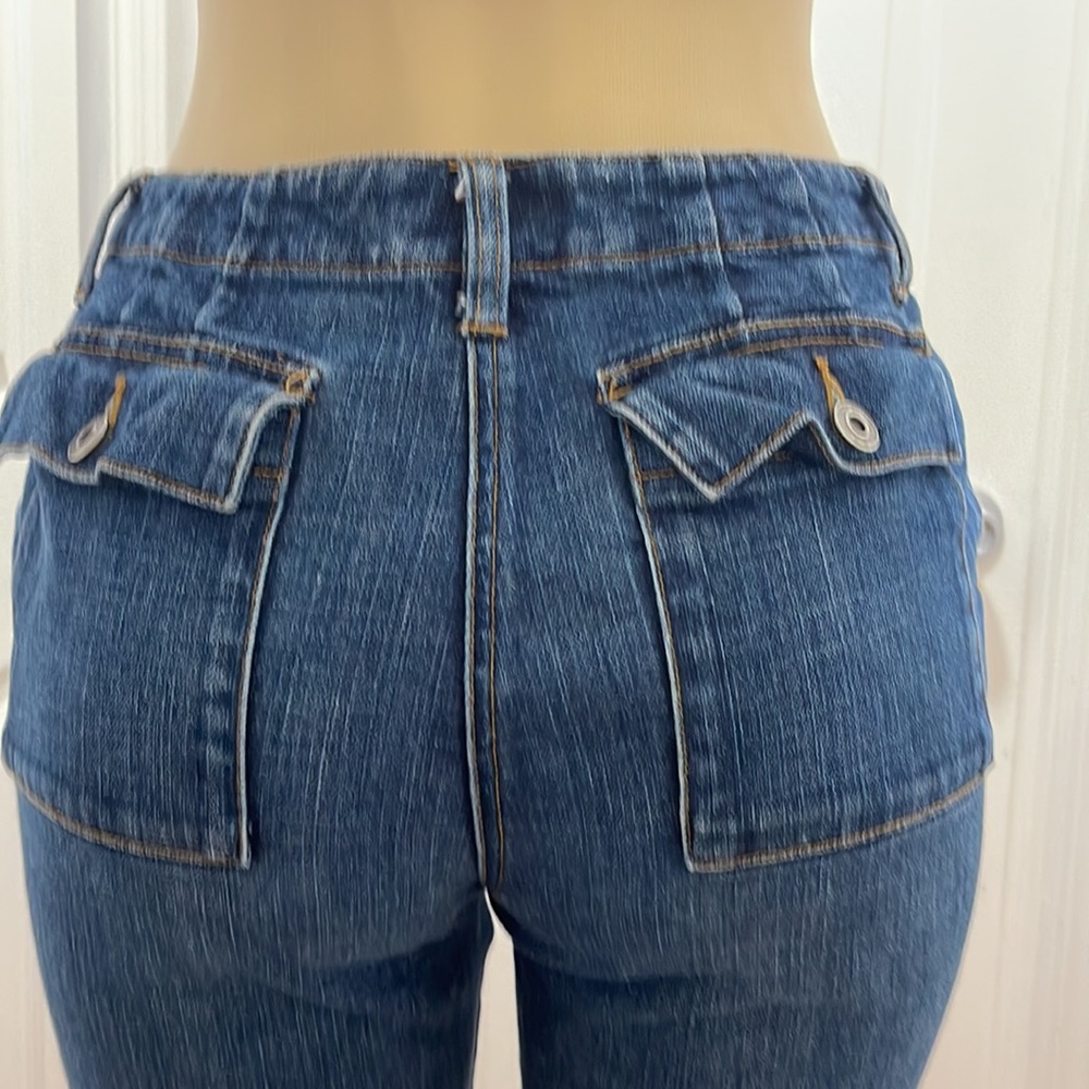 Talbots Barely Boot Jeans Pettit Size 8 - image 5